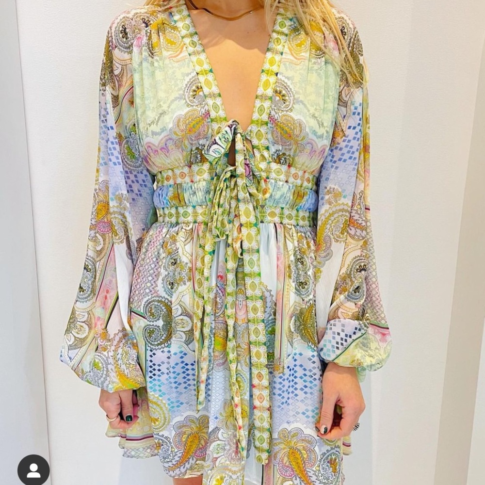 Alexis Pastel Paisley Long Sleeve Dress